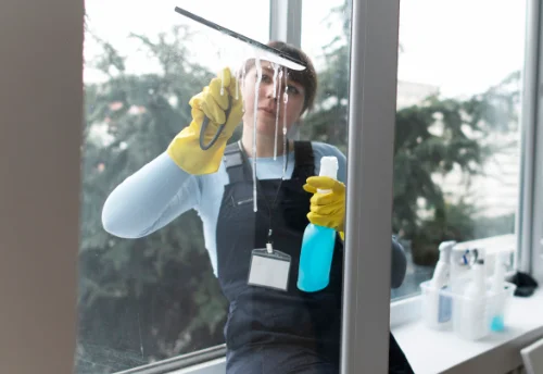 Nettoyage de vitres intérieures et extérieures à Saint-Gaudent